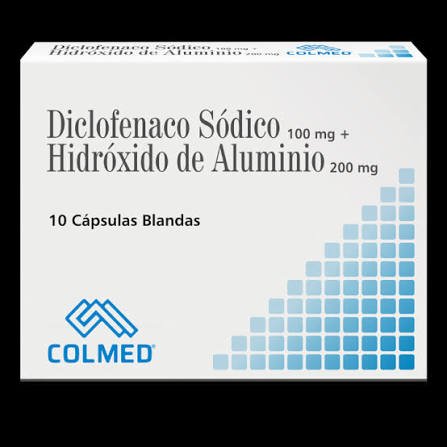 Diclofenaco+hidroxido aluminio caj x 10 colmed