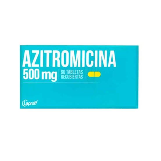 Azitromicina 500 mg caj x 60 lp