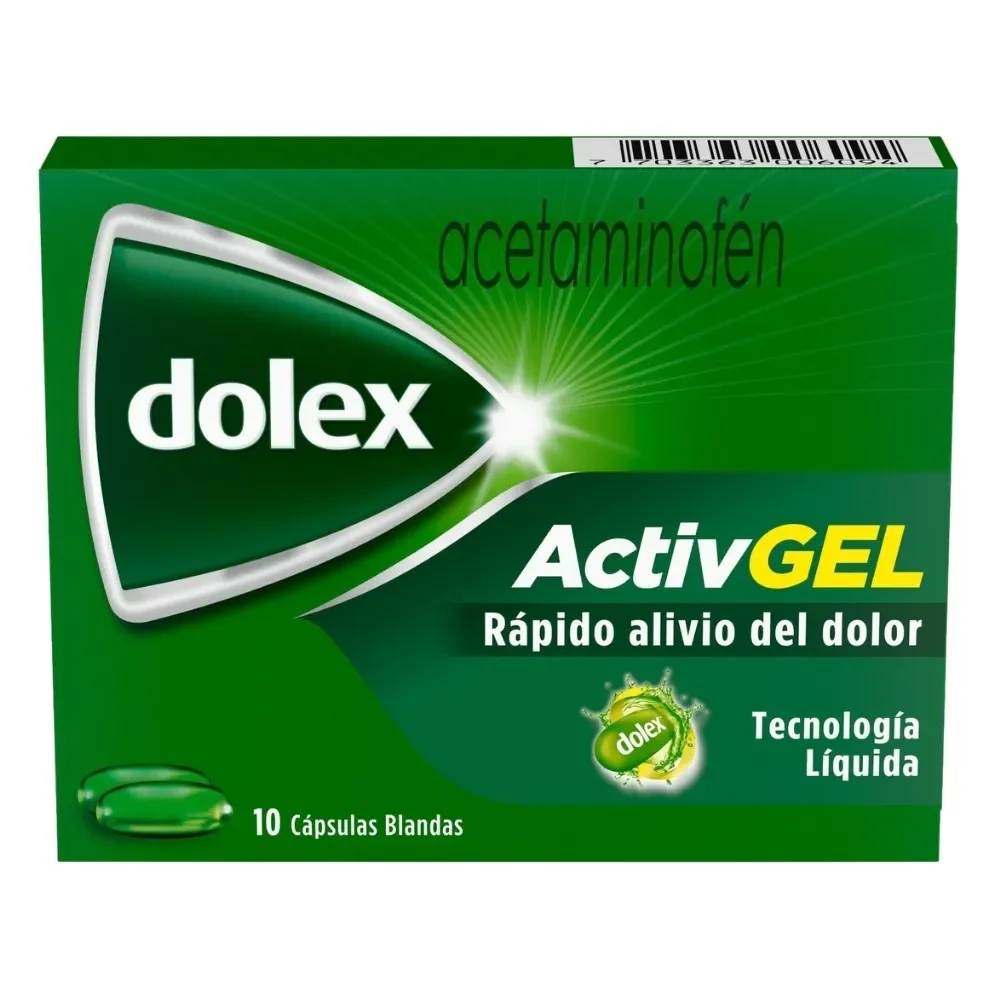DOLEX ACTIVGEL (ACETAMINOFEN 500MG) caja x 20