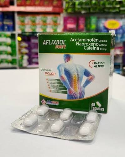 Aflixdol caj x 48( acetaminofen 250naproxeno 220cafeina 65mg