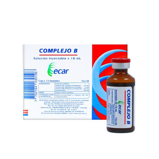 Complejo b ampolla 10 ml ecar