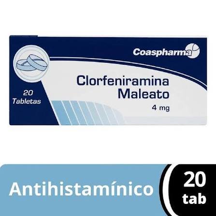 Clorfeniramina tab caj x 20  cohasparma