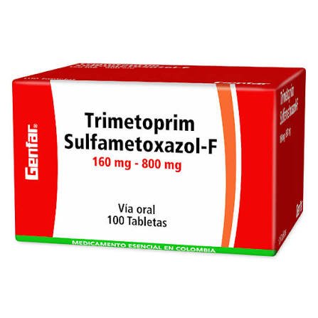 TRIMETOPRIMSULFAMETOXAZOL-F 160 MG X 800MG CAJ X100 GF