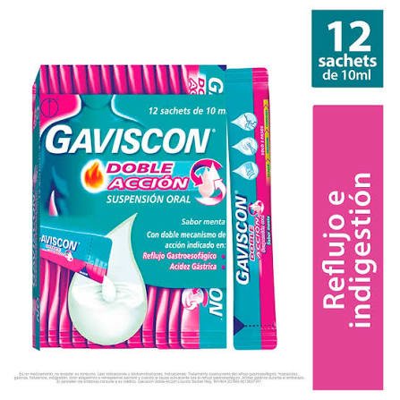 Gaviscon doble accion caj x 12