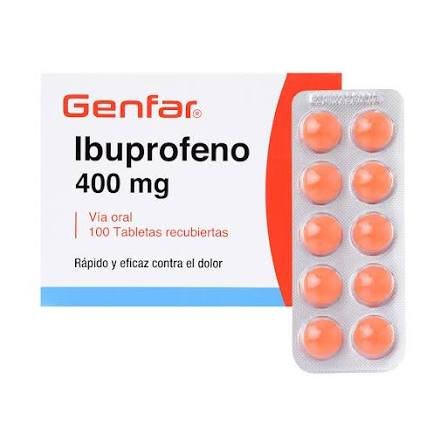 IBUPROFENO 400 MG AJA X 100 GENFAR