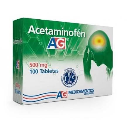 Acetaminofen Ag caj x 100