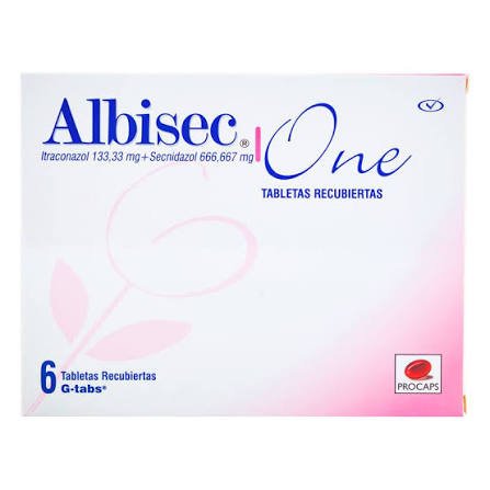 Albisec One(itrconazol+secnidazol) cajx6