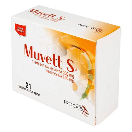 Muvett-s  (trimebutina + simeticona ) cajx21