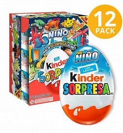 HUEVO KINDER SORPRESA NIÑO C/12