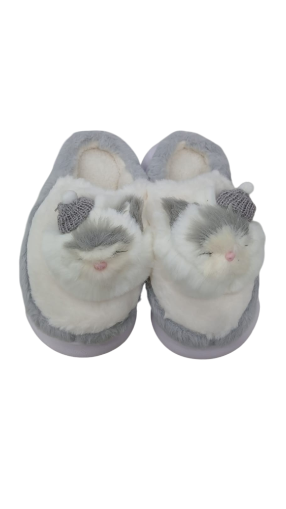 BABUCHA  PELUCHE GATO (36-40)
