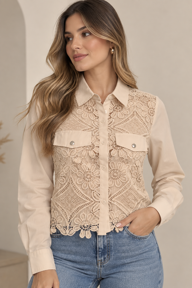 BLUSA BORDADA DAMA