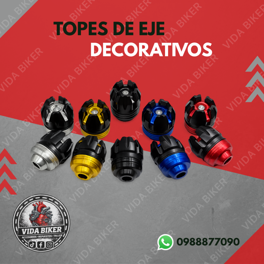 Topes para ejes decorativos