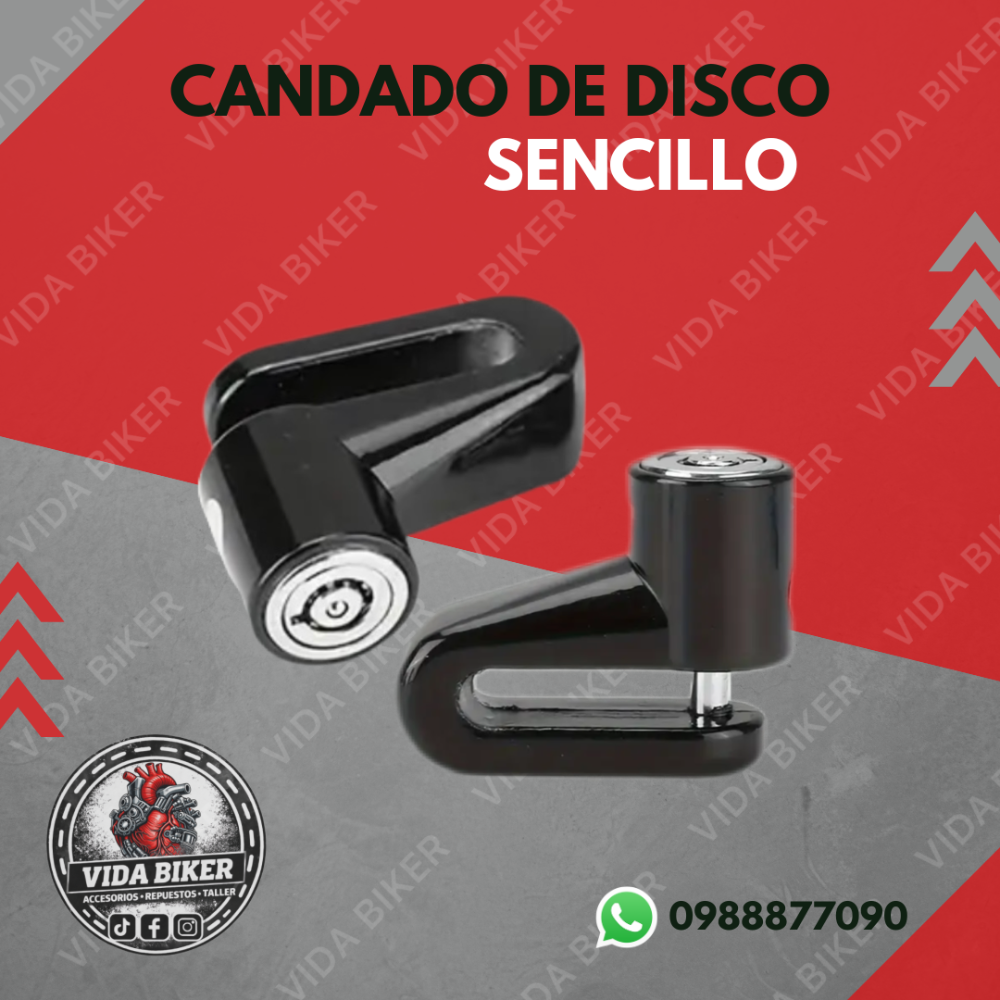 Candado de disco sencillo