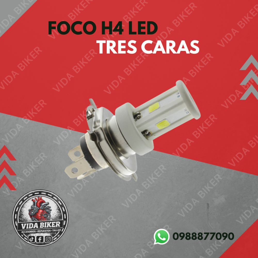 Foco H4 LED 3 caras