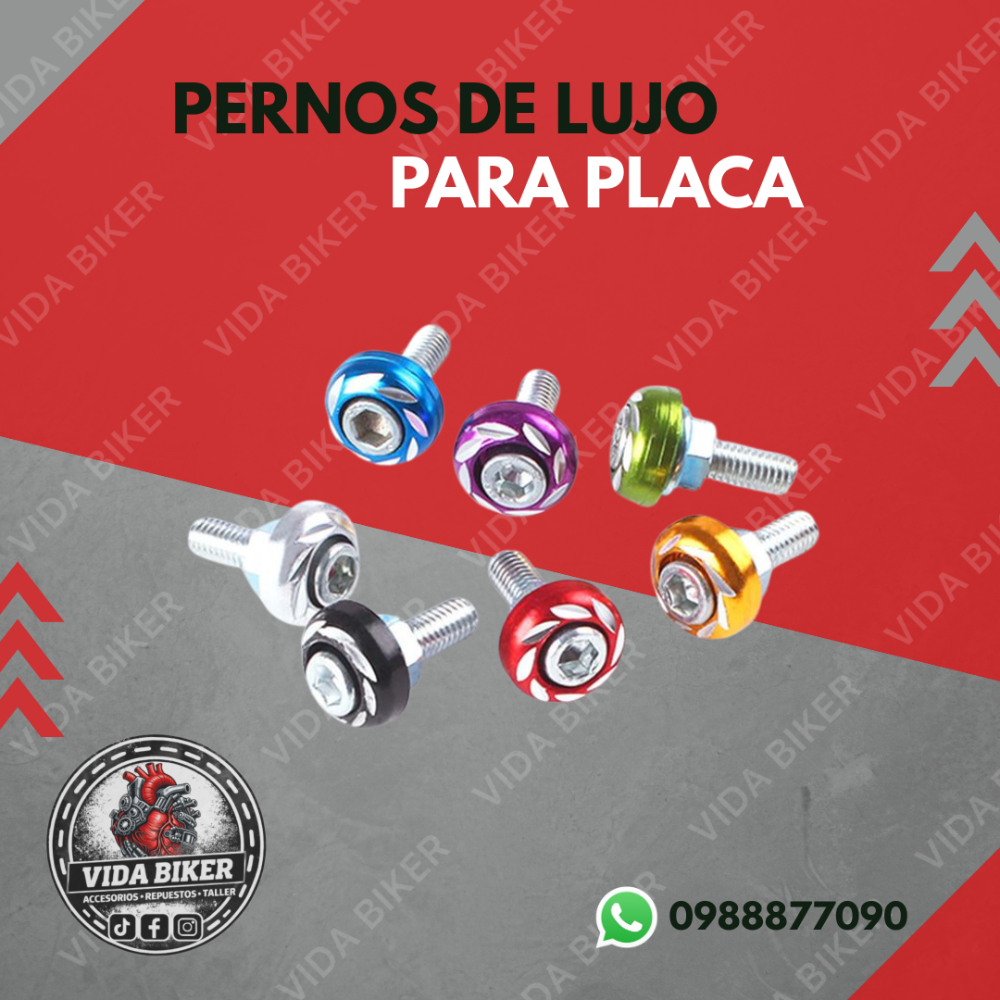 Perno decorativo para placa