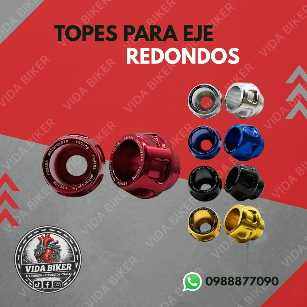 Topes para eje redondos