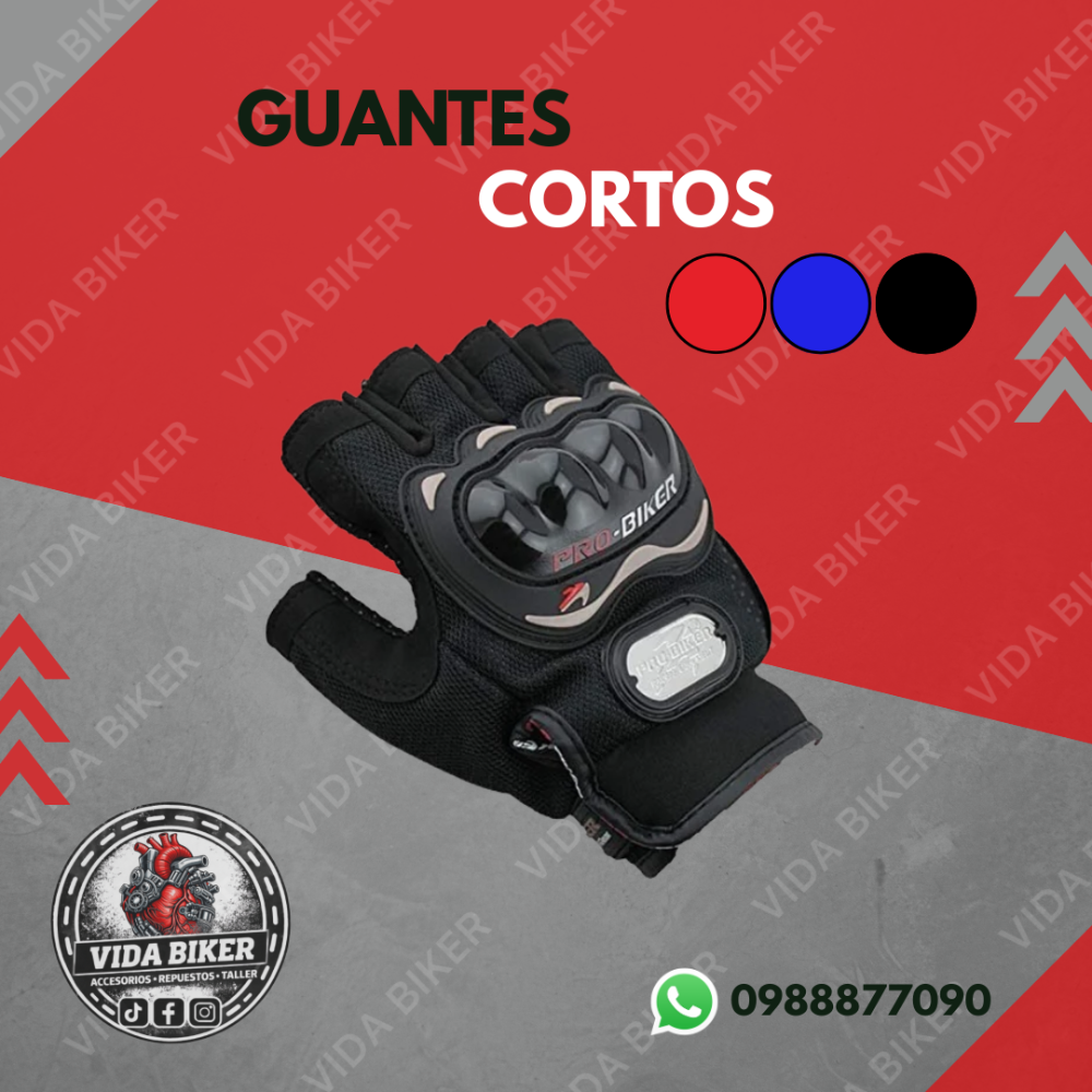 Guantes cortos