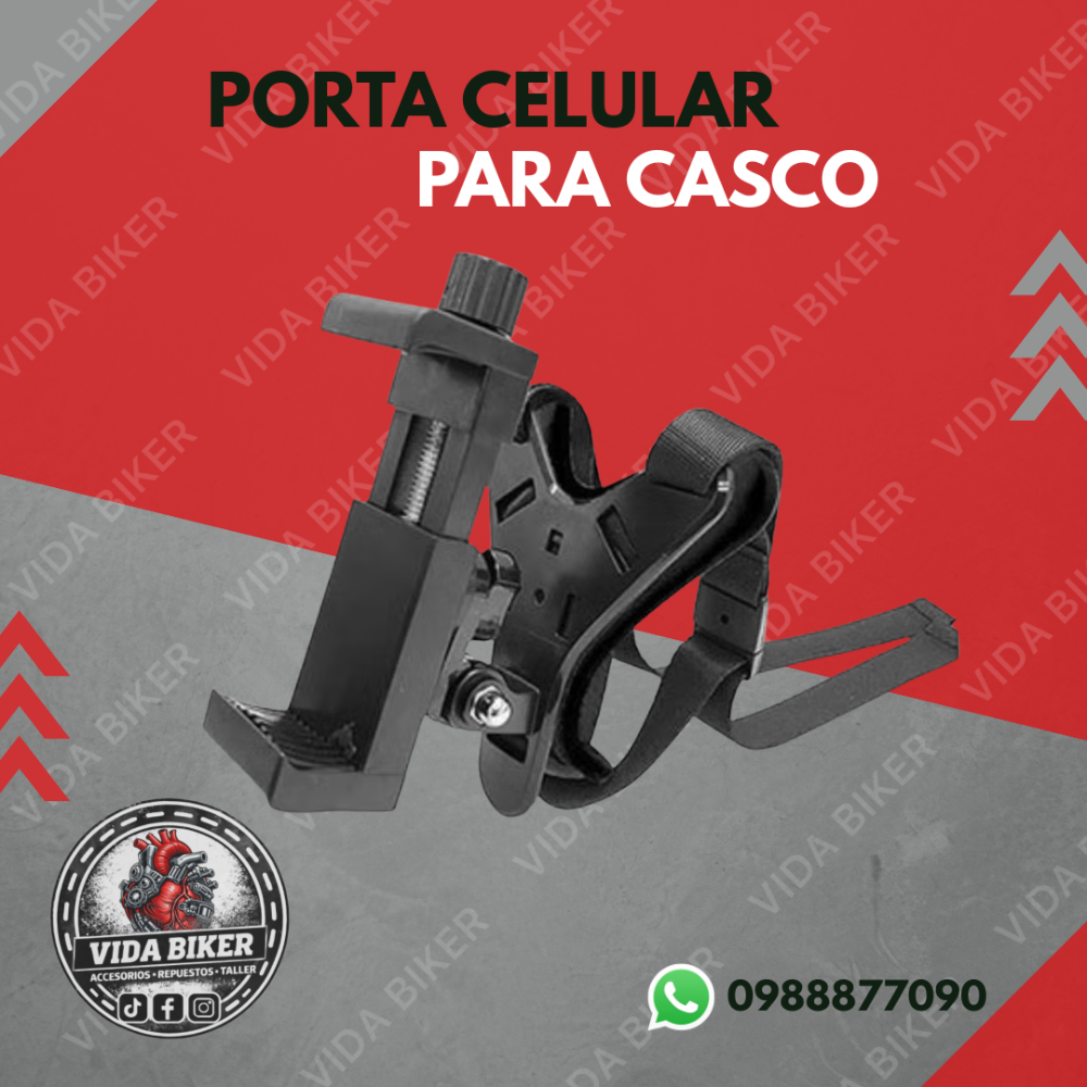 Porta celular para casco