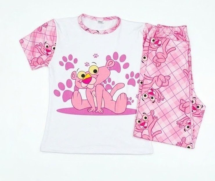 Pijama de dama pantera rosa