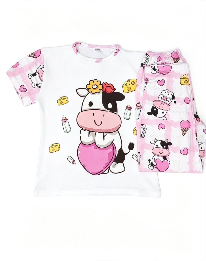 Pijama de dama vacas