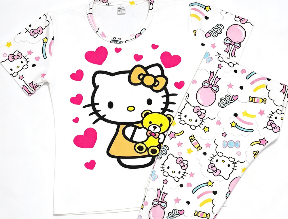 Pijama de dama hello kitty