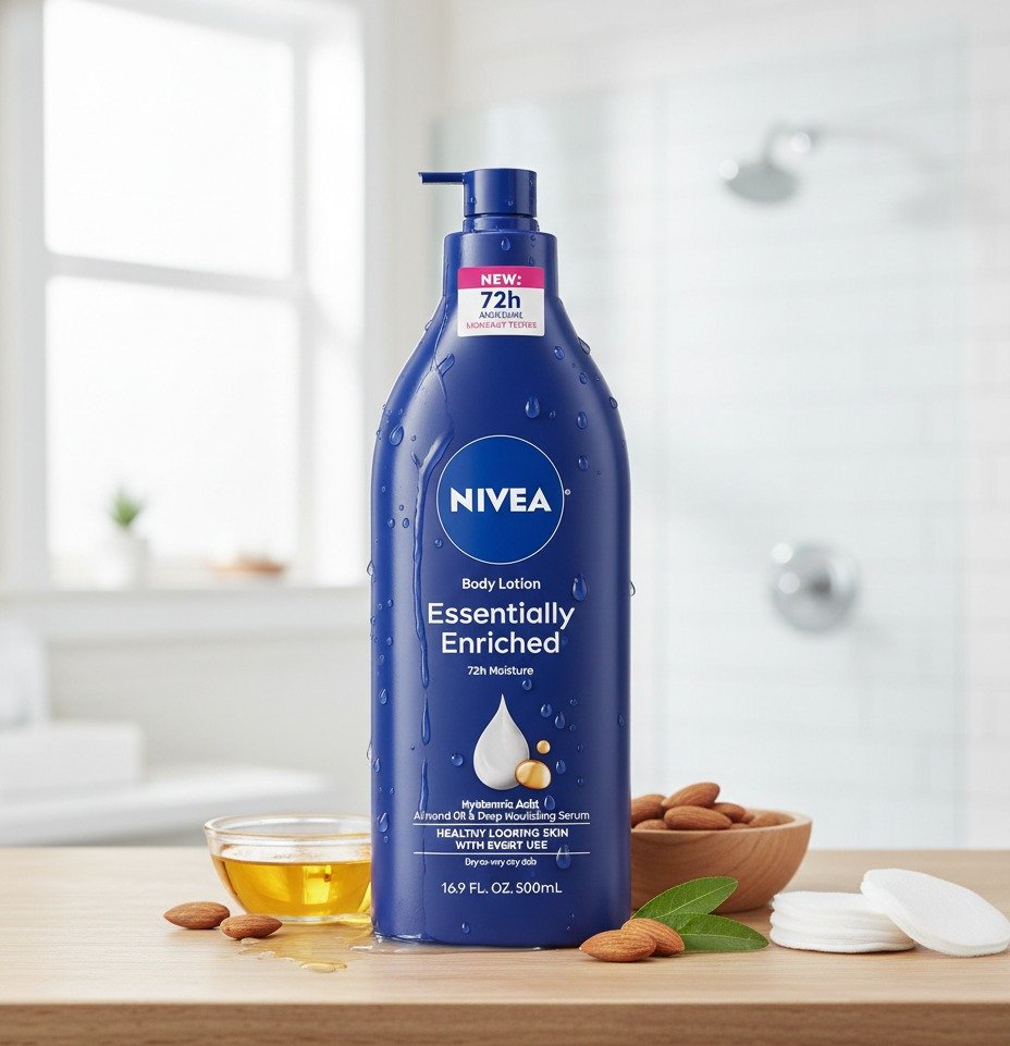 Hidratación intensa por 72 horas con Nivea.