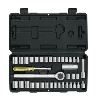 Juego de 39 herramientas 1/4" y 3/8" para mecánico, PRETUL 24220