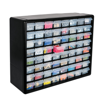 Organizador con 64 gavetas, Truper 10895