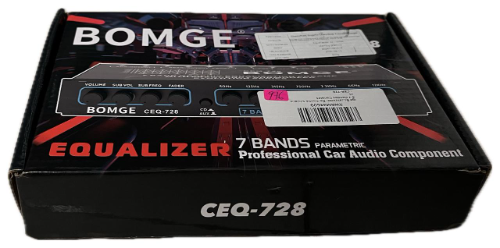 (M) 976ECUALIZADOR CEQ-728 BOMGE DE COCHE ECUALIZADOR DE 7 BANDAS CANALES