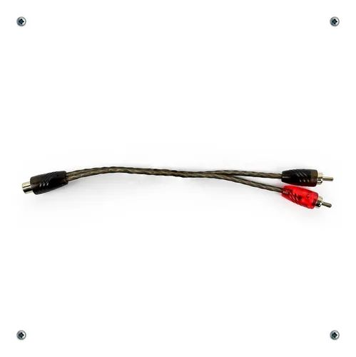 (M) 957CABLE Y RCA 2 MACHOS A 1 HEMBRA PROFESIONAL AUDIO ROCKSERIES RKS-YMX10