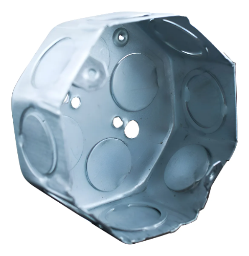 Caja octogonal chica eco galvanizada liviana