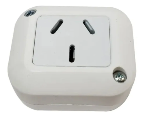 Linea exterior 1 tomacorriente blanco taad