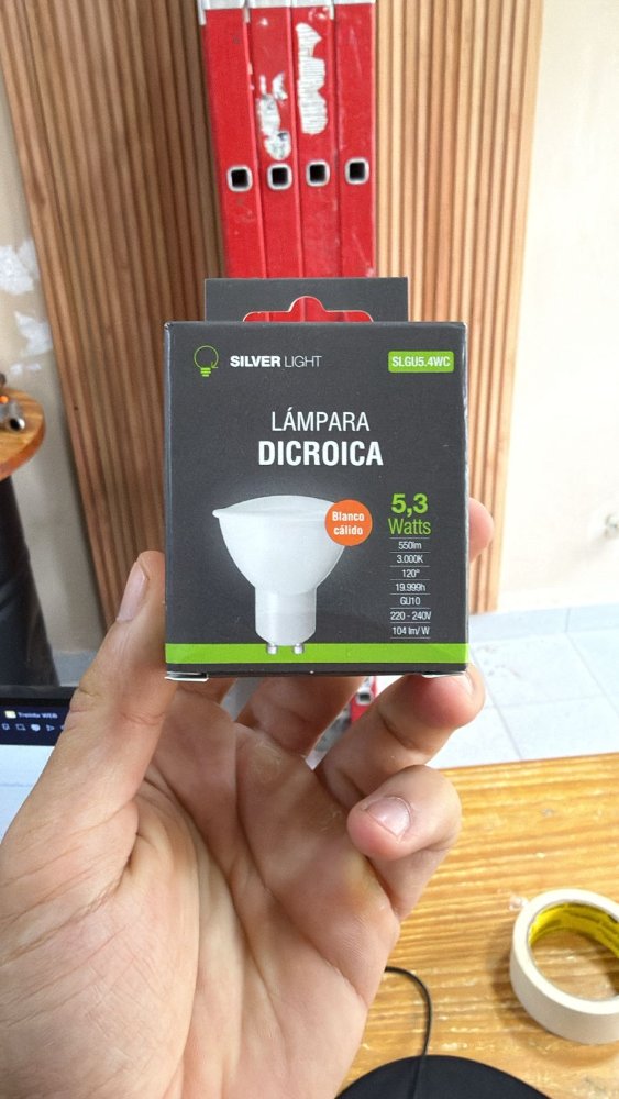 LAMPARA DICROICA DE LED GU10 5W DIA