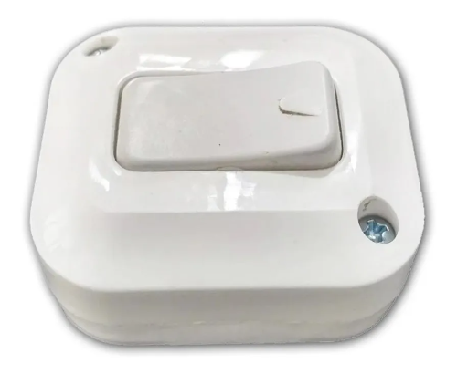 Linea exterior 1 interruptor blanco taad
