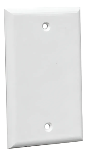 Tapa ciega rectamgular blanca 10x5