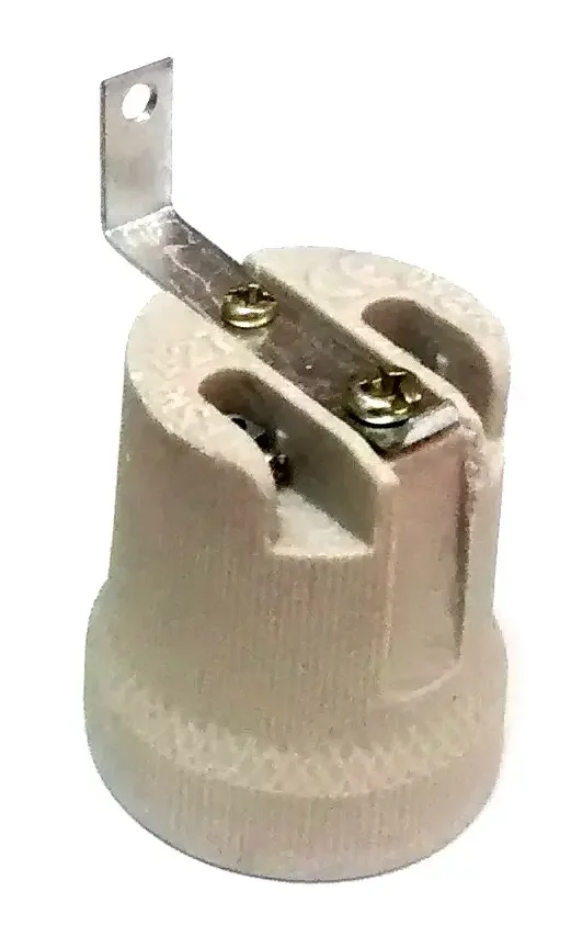 Portalampara de porcelana