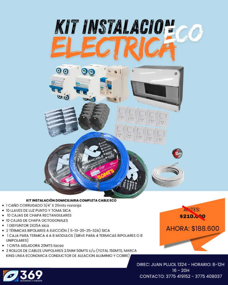 Kit instalacion completo ECO