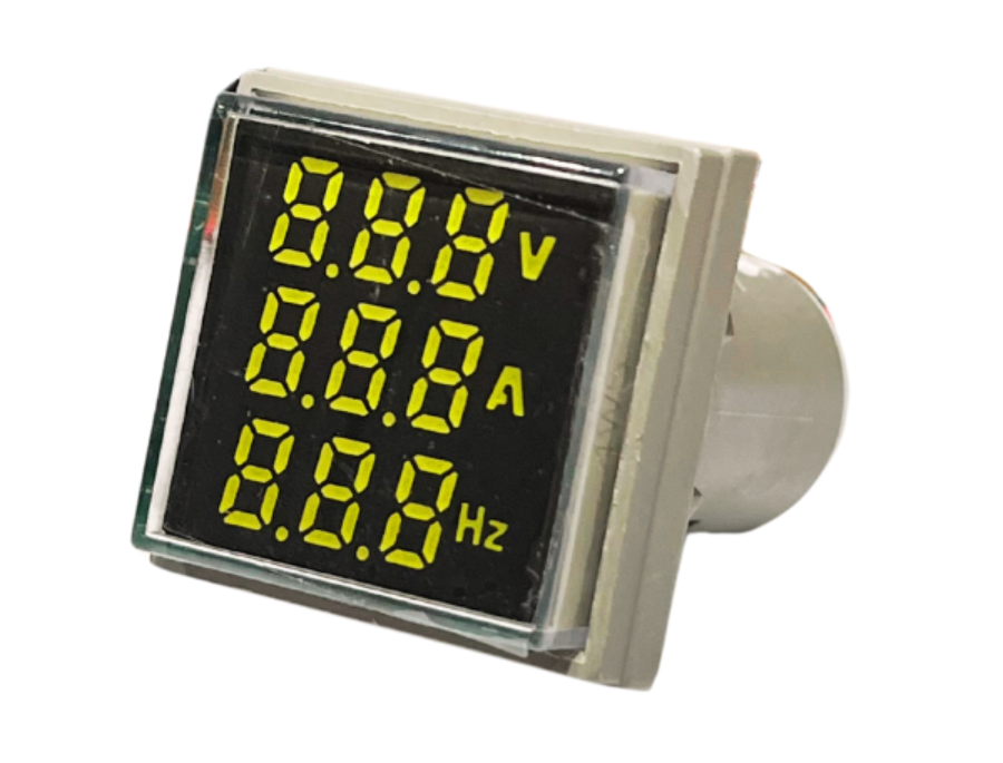 VOLTIMETRO ROJO.FREC AC50-500V/0-100A/0-99HZ