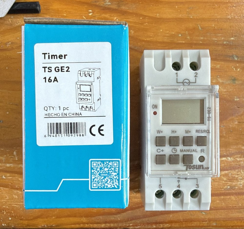 TIMER DIGITAL P/ RIEL DIN TOSUN