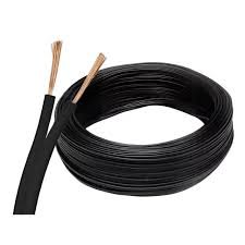 CABLE BIPOLAR PARALELO 2X1 MM2 NEGRO 100% cobre