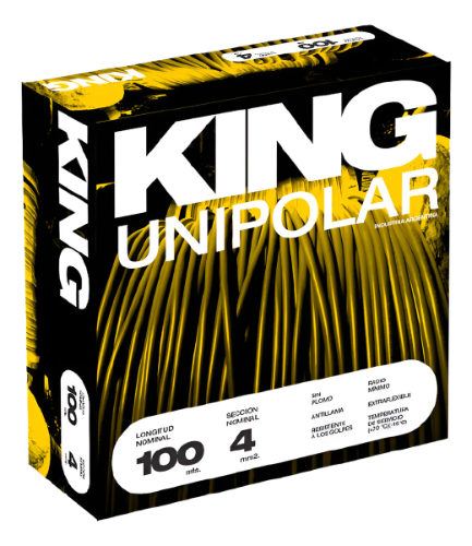 Cable unipolar 4mm