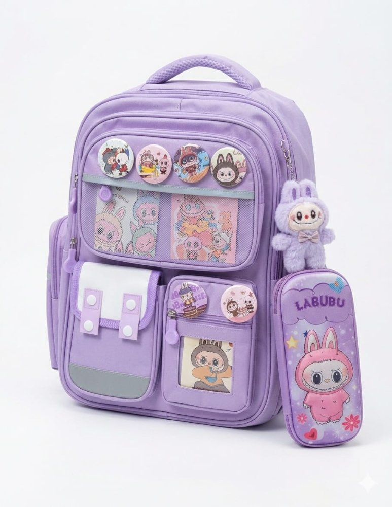 bolso labubu lila