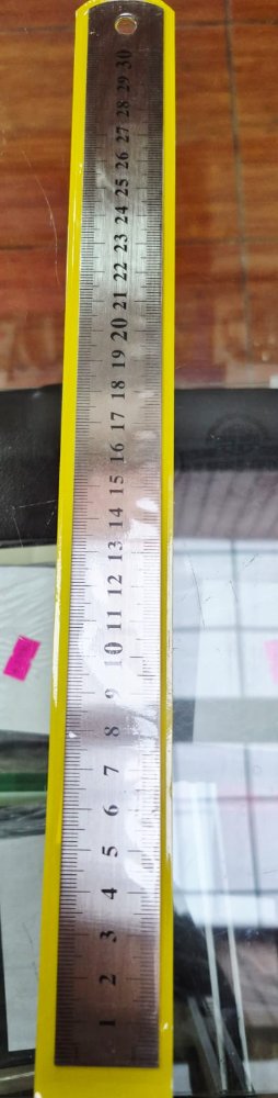 regla metálica 30 cm artel
