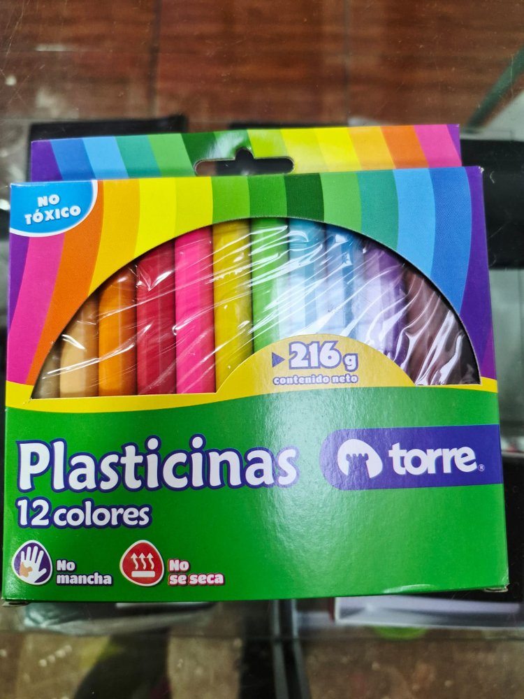 plasticina 12 colores torre