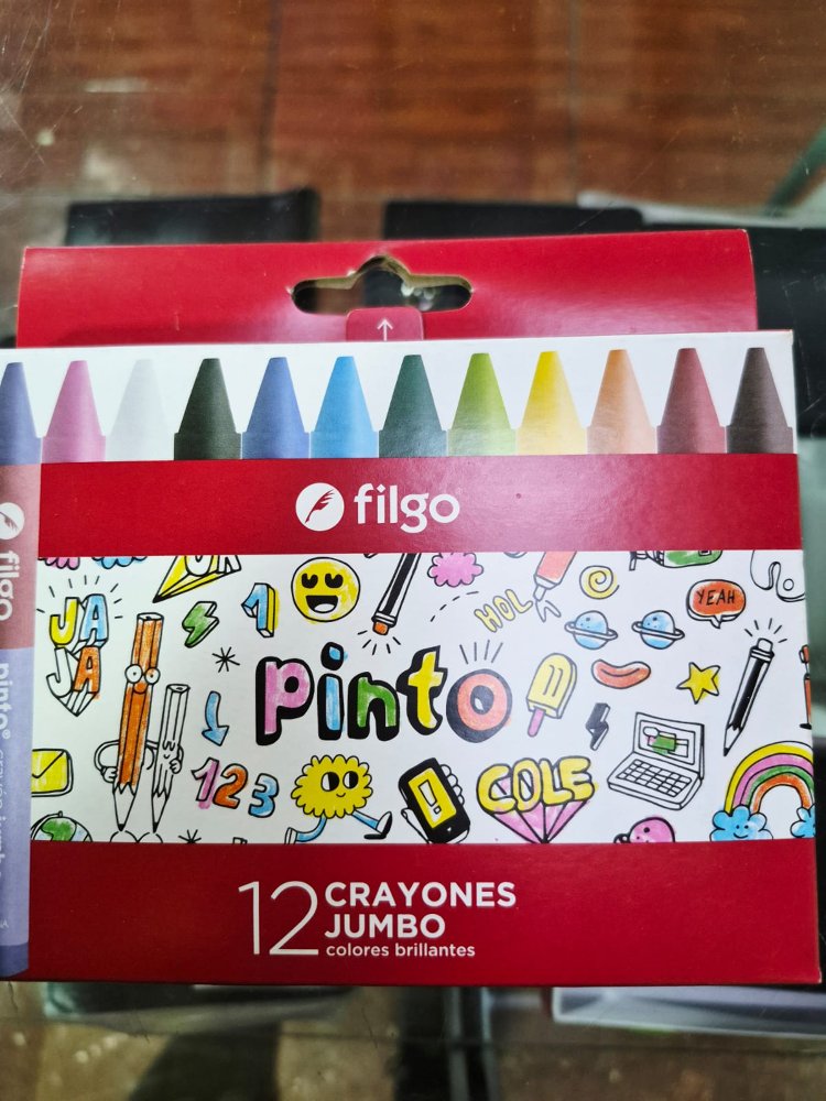lápiz de cera tipo crayón filgo