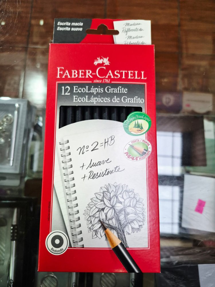lápiz grafito faber-castell caja 12 unid.