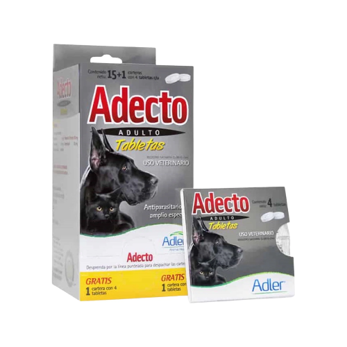 Desparasitante Adecto (Tableta) para perro y gato