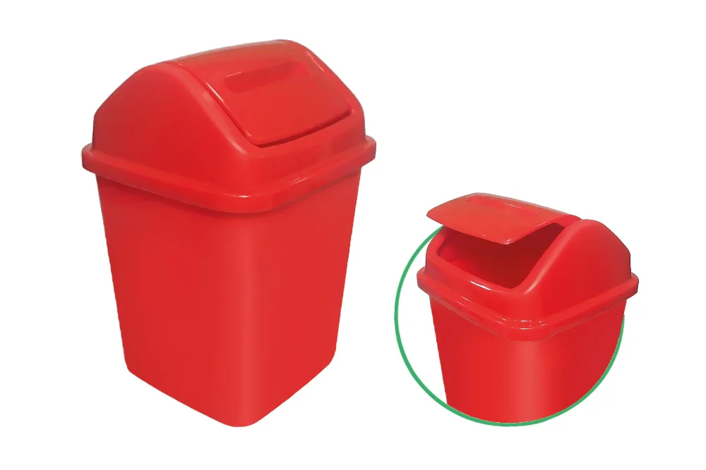 Cesto Basura Cuadrado Vaiven 10 lt