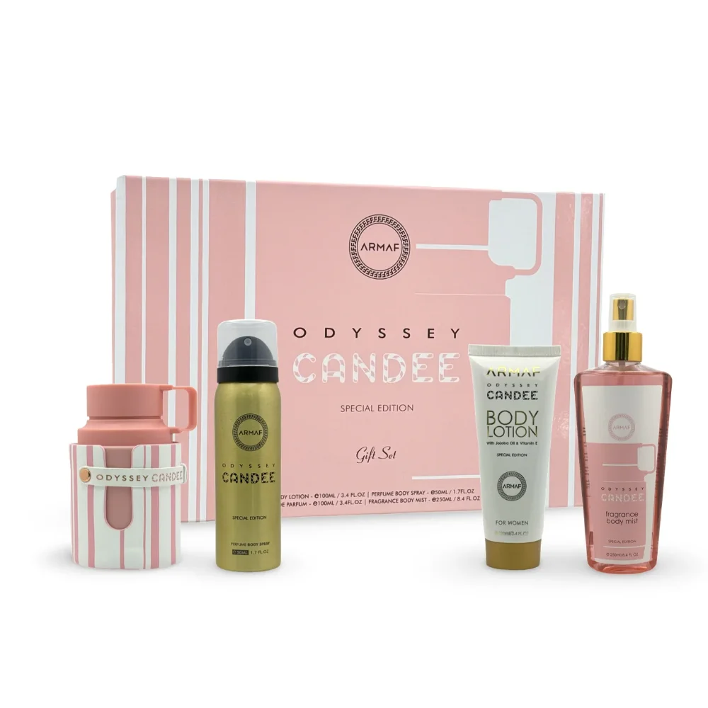 Set ARMAF ODYSSEY CANDY 100ML SPR EDP + BL 100ml + B/Spray 50ml + SHAM