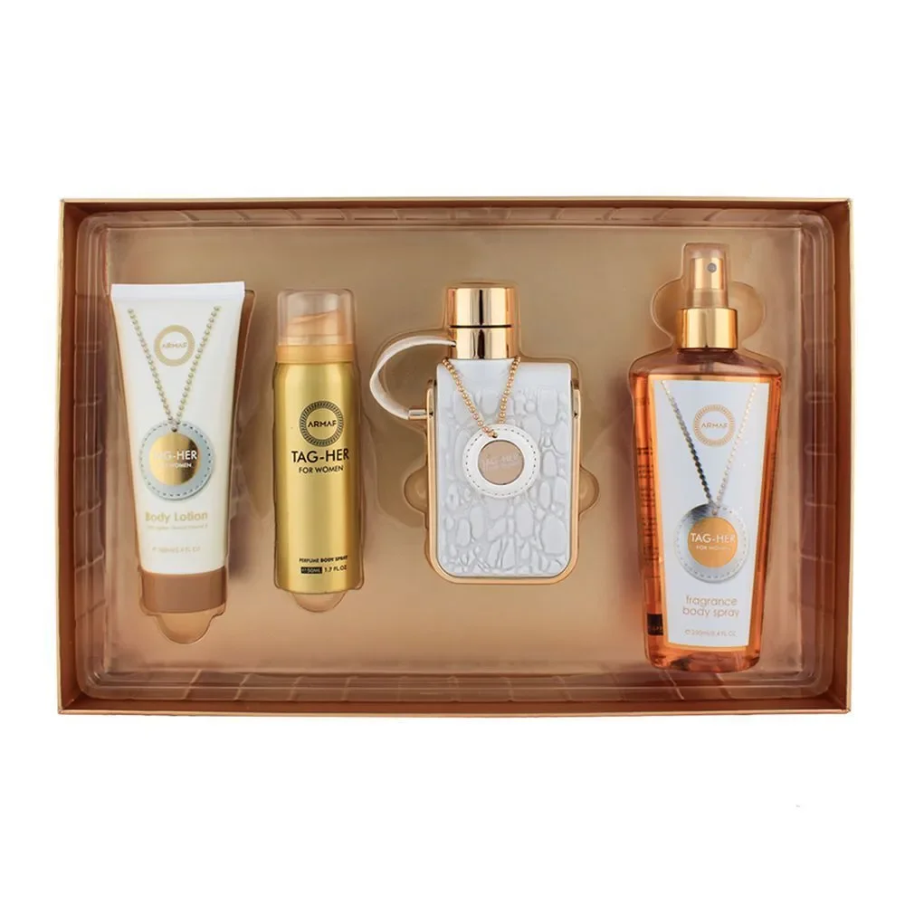 Set ARMAF TAG HER 100ML SPR EDP + B/L 100ml + B/Spray 50ml + B/Mist 250ML